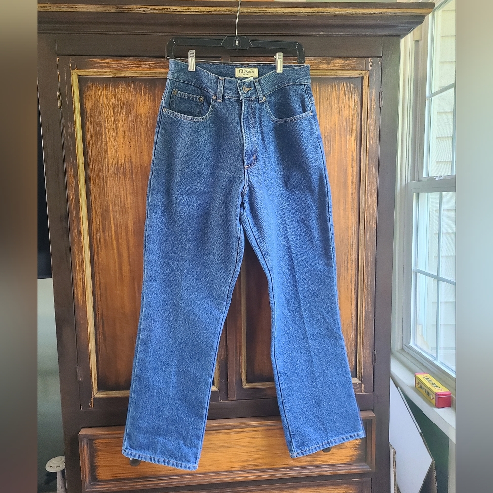 Women's L.L.Bean fleece lined jeans.